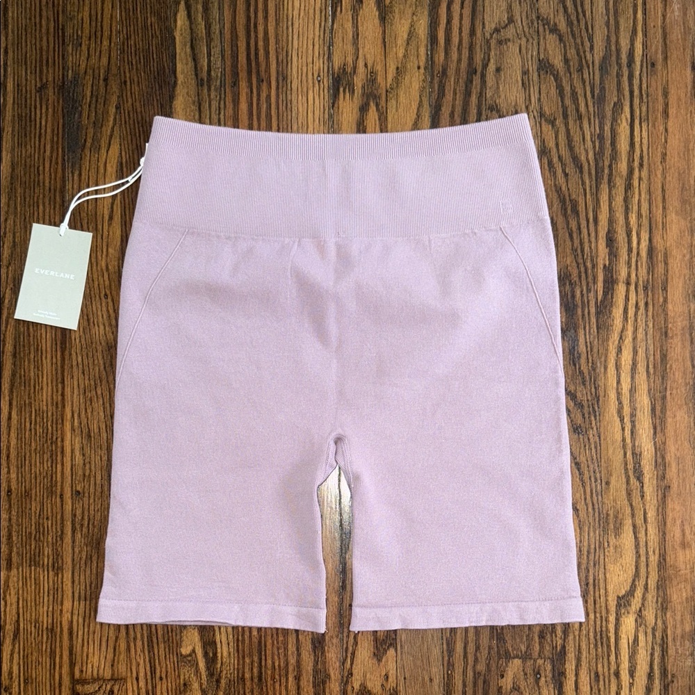 Everlane Pale Lavender Ribbed Bike Shorts - Picture 8 of 10